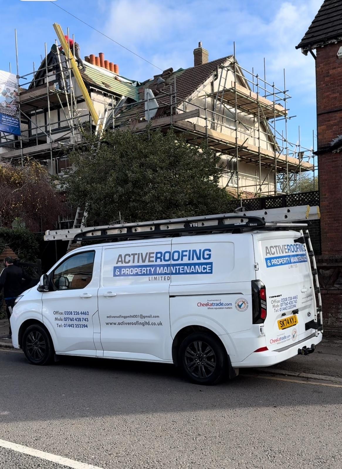 Re-roof and roof repair by Active Roofing in Hertfordshire