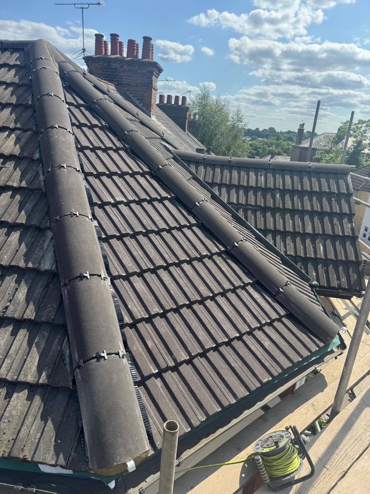 Tiled and slate roofing project by Active Roofing in Hertfordshire