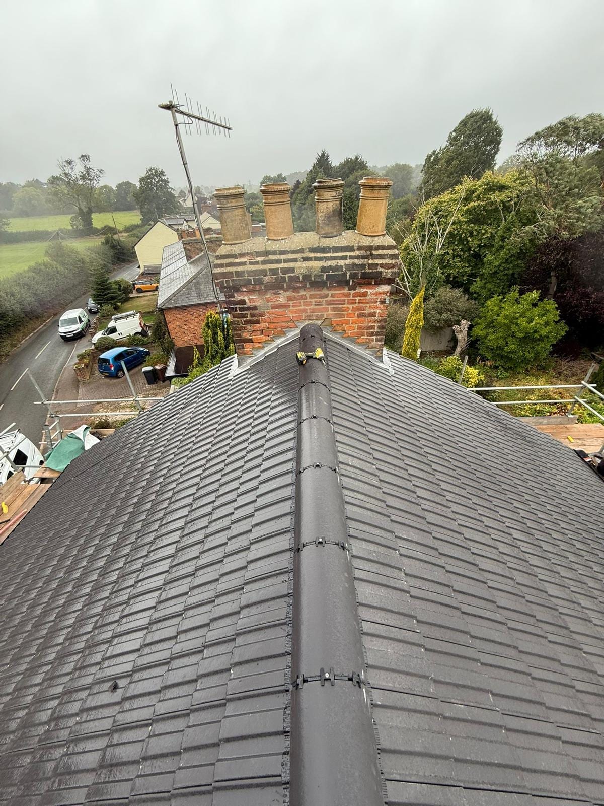 Tiled and slate roofing project by Active Roofing in Hertfordshire