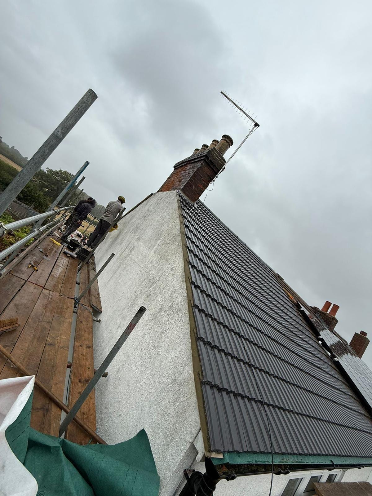 Tiled and slate roofing project by Active Roofing in Hertfordshire